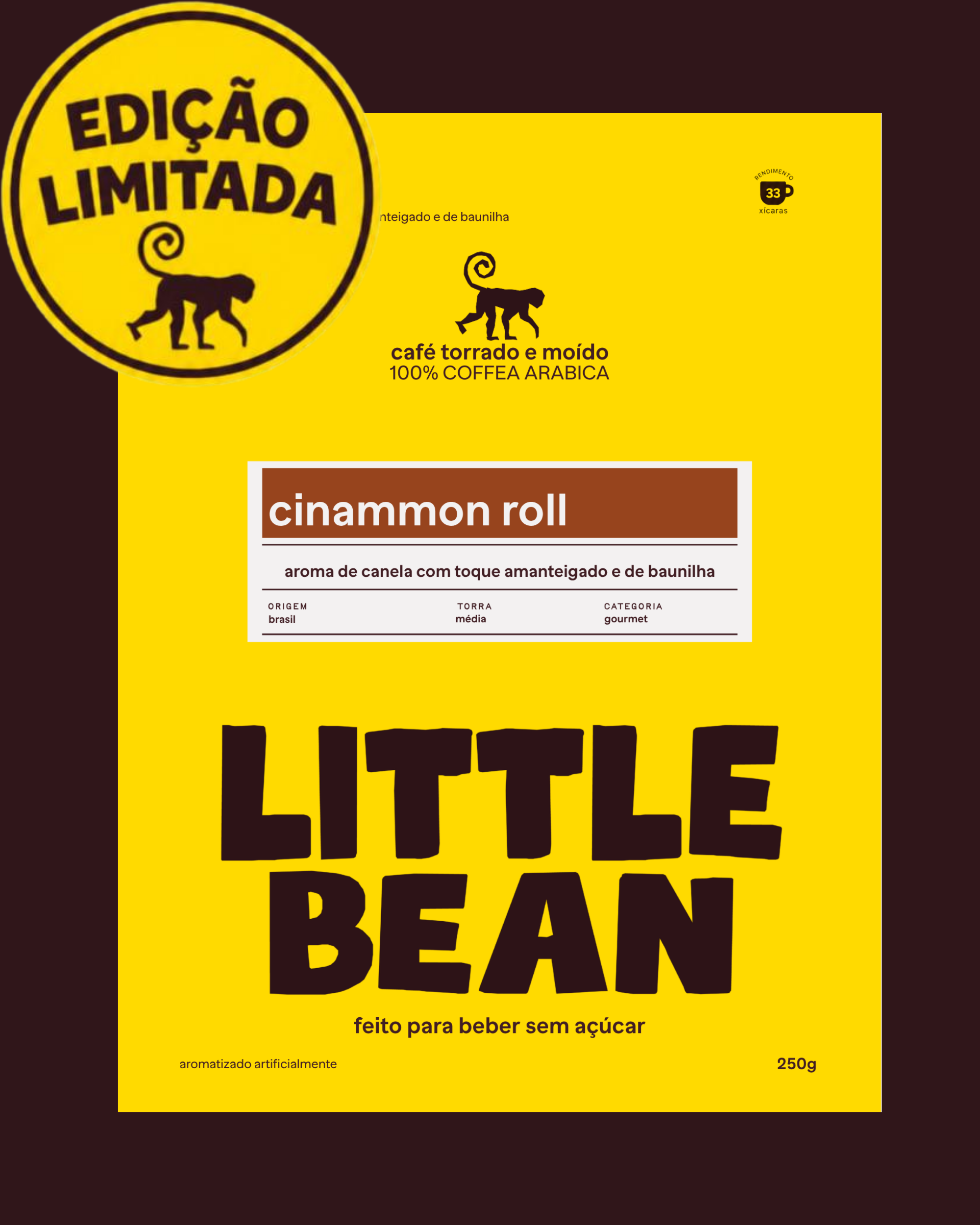 Little Bean Aromatizado Cinnamon Roll 250g