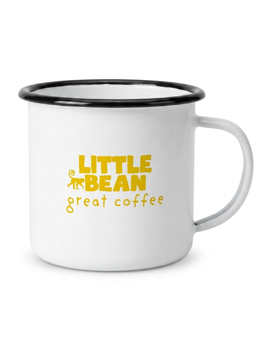 Caneca Esmaltada Amarela Little Bean 370ml