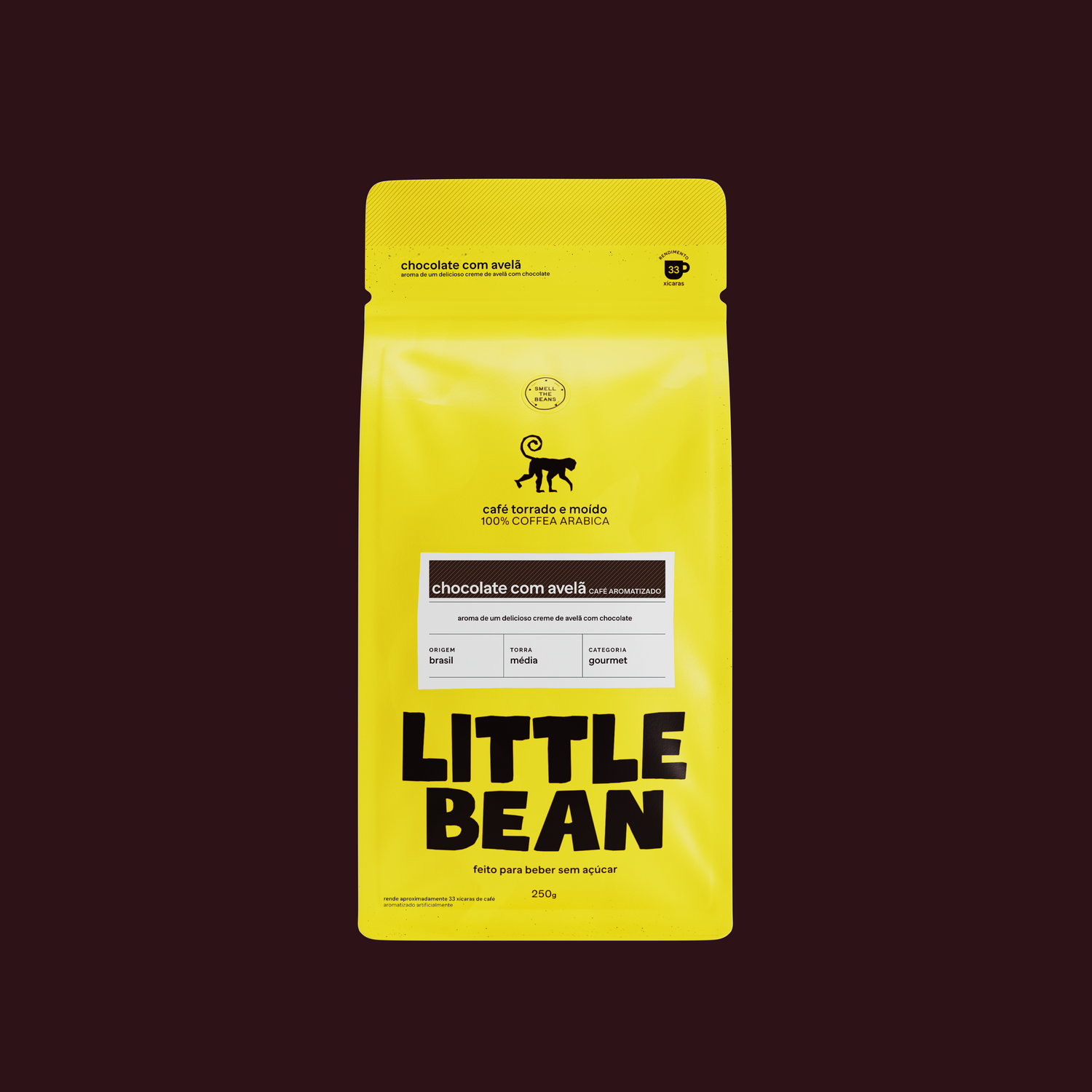 Little Bean Aromatizado Chocolate com Avelã 250g