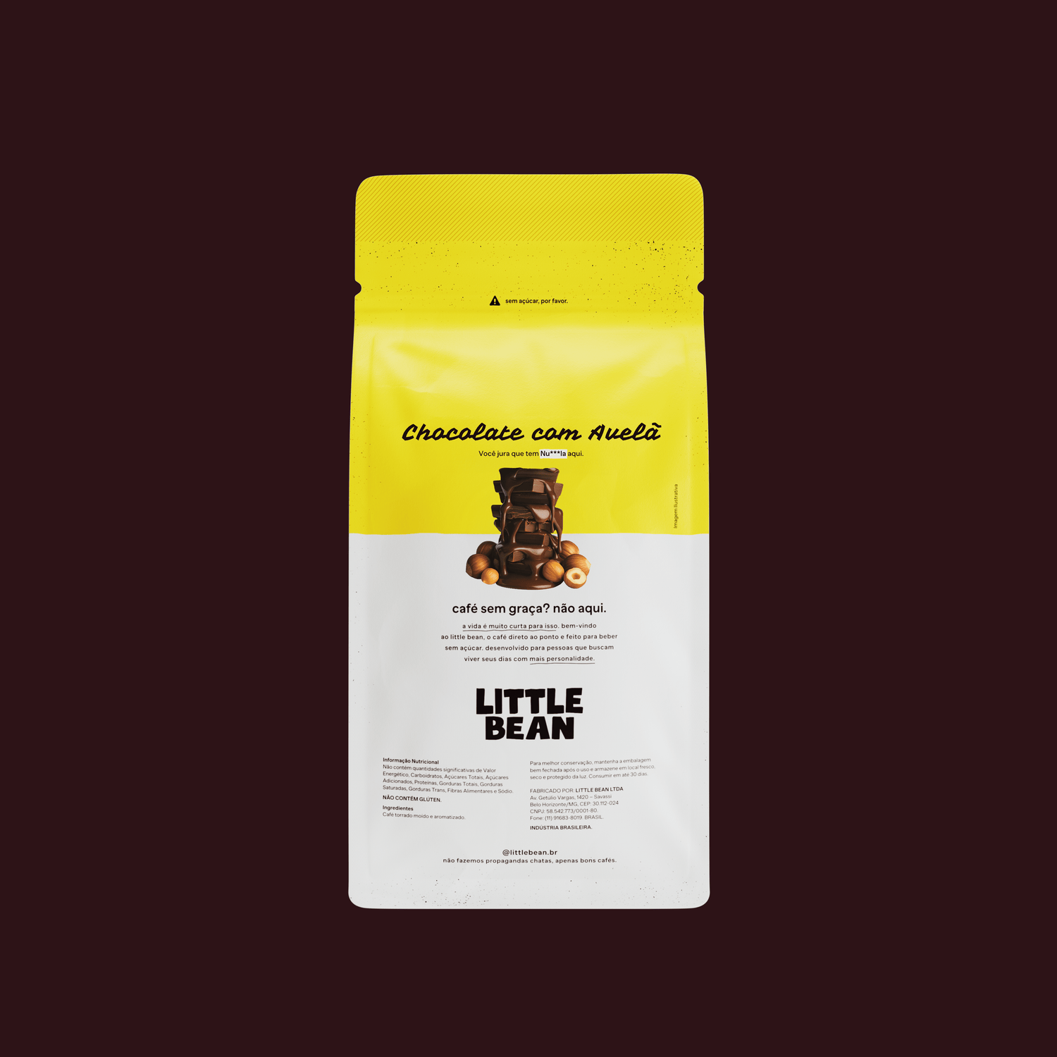 Little Bean Aromatizado Chocolate com Avelã 250g
